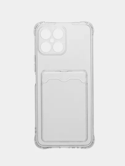 Чехол на Honor X8 (Хонор Х8), силиконовый прозрачный