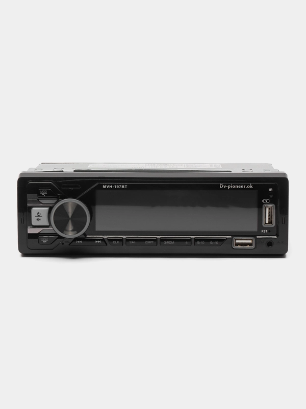 Автомагнитола / магнитола автомобильная 1 DIN, Bluetooth, AUX, USB, 7 цветов подсветки