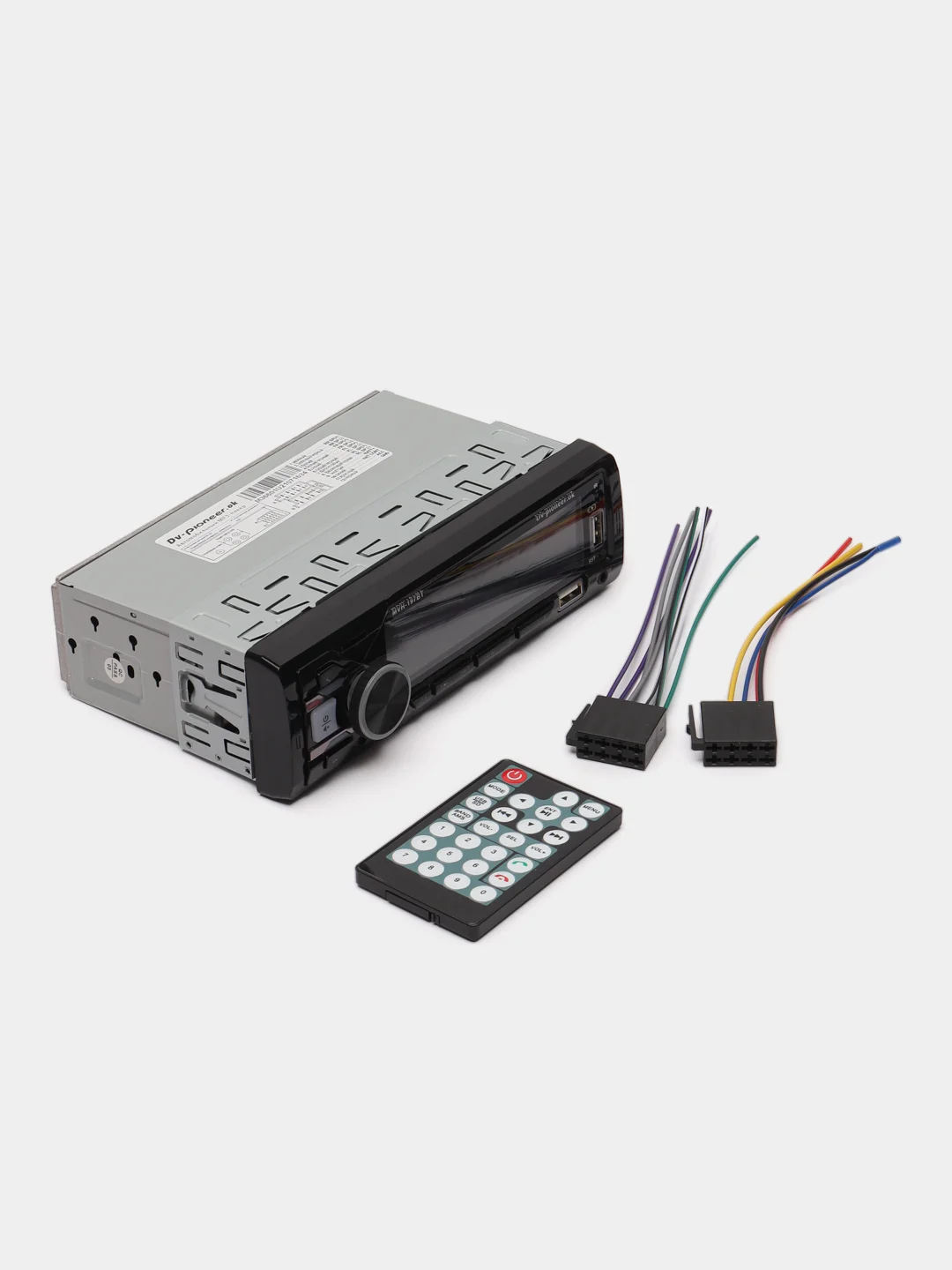 Автомагнитола / магнитола автомобильная 1 DIN, Bluetooth, AUX, USB, 7 цветов подсветки
