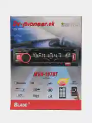Автомагнитола / магнитола автомобильная 1 DIN, Bluetooth, AUX, USB, 7 цветов подсветки