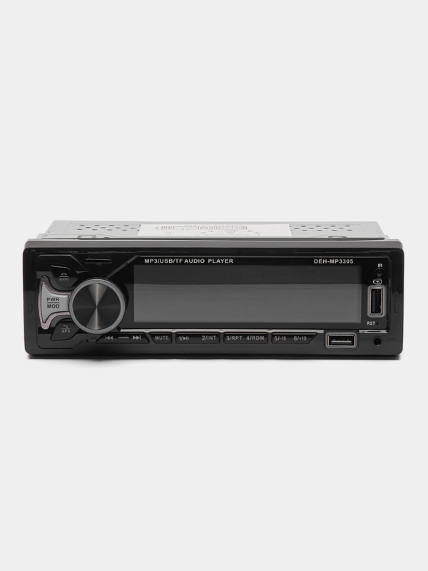Автомагнитола / магнитола автомобильная 1 DIN, Bluetooth, AUX, USB, 7 цветов подсветки