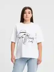 Белый футболка женская из хлопка