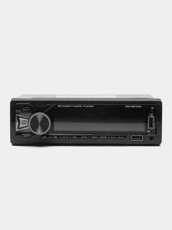 Автомагнитола / магнитола автомобильная 1 DIN, Bluetooth, AUX, USB, 7 цветов подсветки