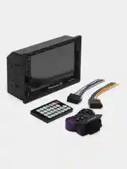 Магнитола 2 DIN, экран 7", Bluetooth, USB, AUX, 2 пульта, микрофон