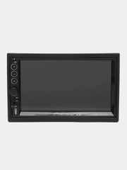 Магнитола 2 DIN, экран 7", Bluetooth, USB, AUX, 2 пульта, микрофон