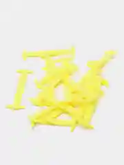 Желтый эластичные шнурки, силиконовые
