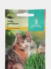 Белый трава для кошек набор 2шт семена/Семена "Трава для кошек", 2 штуки, по 10 г