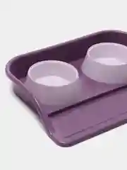 Фиолетовый миски с лотком, 0,3 л, 41 x 30 х 6 см