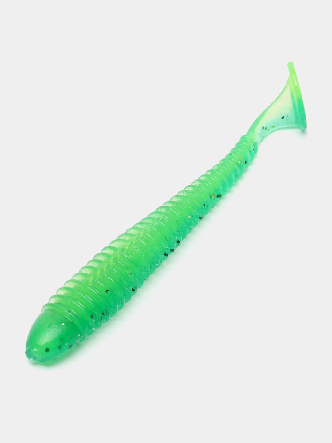Лайм виброхвост Lucky John Pro Series Spark Tail, силиконовый