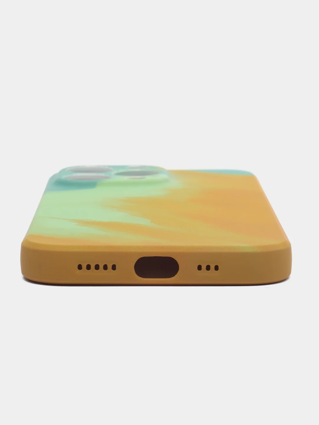 Бирюзовый силиконовый чехол с защитой камеры Apple iPhone 13 Pro Max, 7 Plus 8+ XS с рисунком