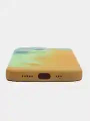 Бирюзовый силиконовый чехол с защитой камеры Apple iPhone 13 Pro Max, 7 Plus 8+ XS с рисунком