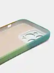 Бирюзовый силиконовый чехол с защитой камеры Apple iPhone 13 Pro Max, 7 Plus 8+ XS с рисунком