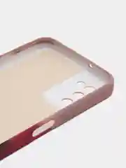 Багровый силиконовый чехол с защитой камеры Samsung A13, A03s, S22/Ultra, A22, A52, A12, с рисунком