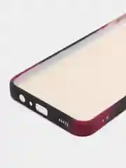 Багровый силиконовый чехол с защитой камеры Samsung A13, A03s, S22/Ultra, A22, A52, A12, с рисунком