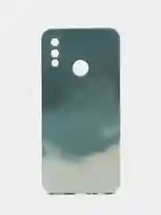 Тёмно-бирюзовый силиконовый чехол с защитой камеры Huawei Honor 50 lite Y5 2018, P Smart 2019, с рисунком