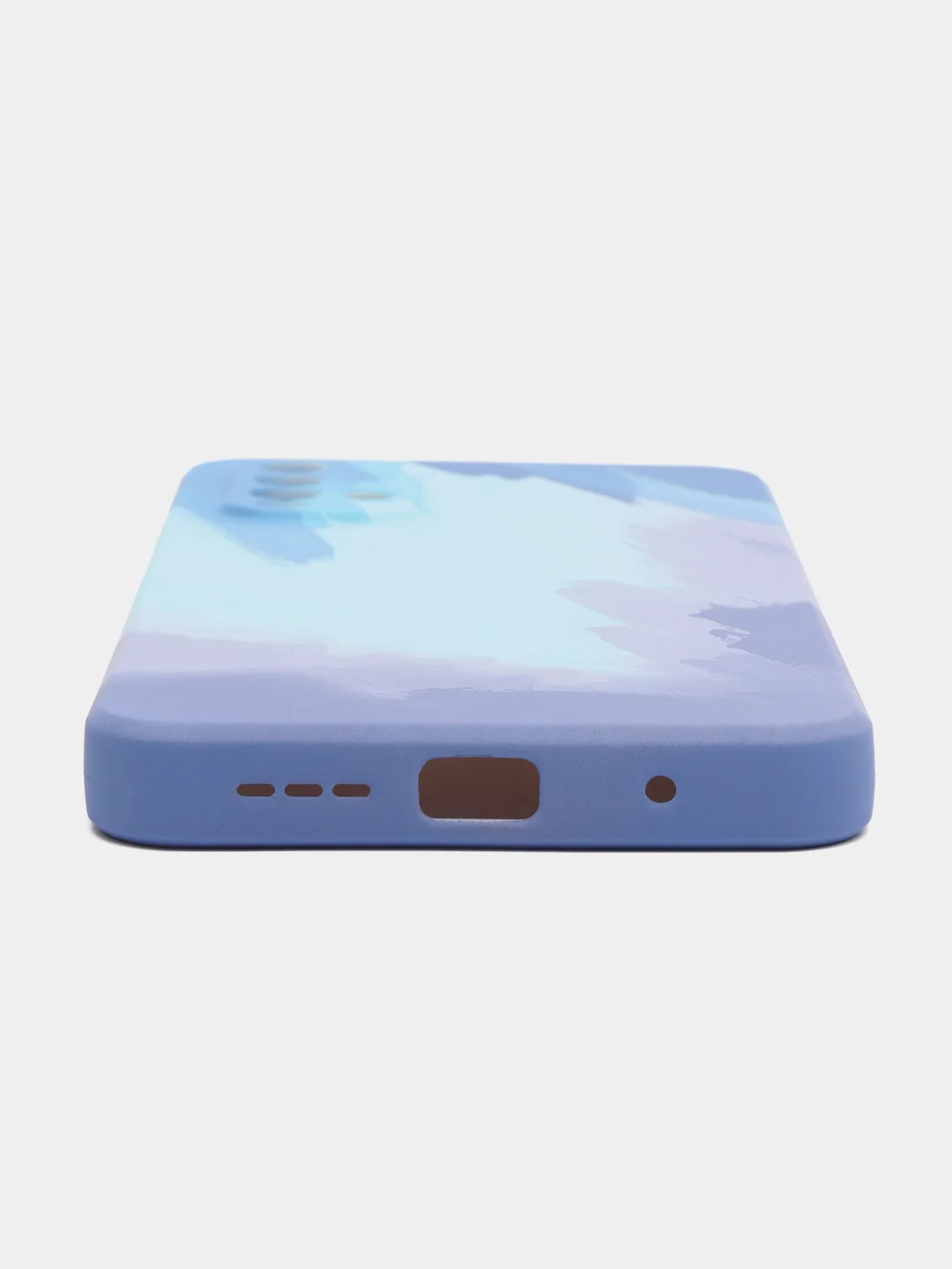Небесно-голубой силиконовый чехол с защитой камеры Xiaomi Redmi Note 11 Pro, 10S, 9T, 9C, 9  с рисунком