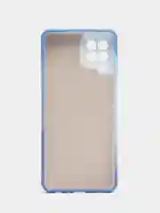 Небесно-голубой силиконовый чехол с защитой камеры Samsung A13, A03s, S22/Ultra, A22, A52, A12, с рисунком