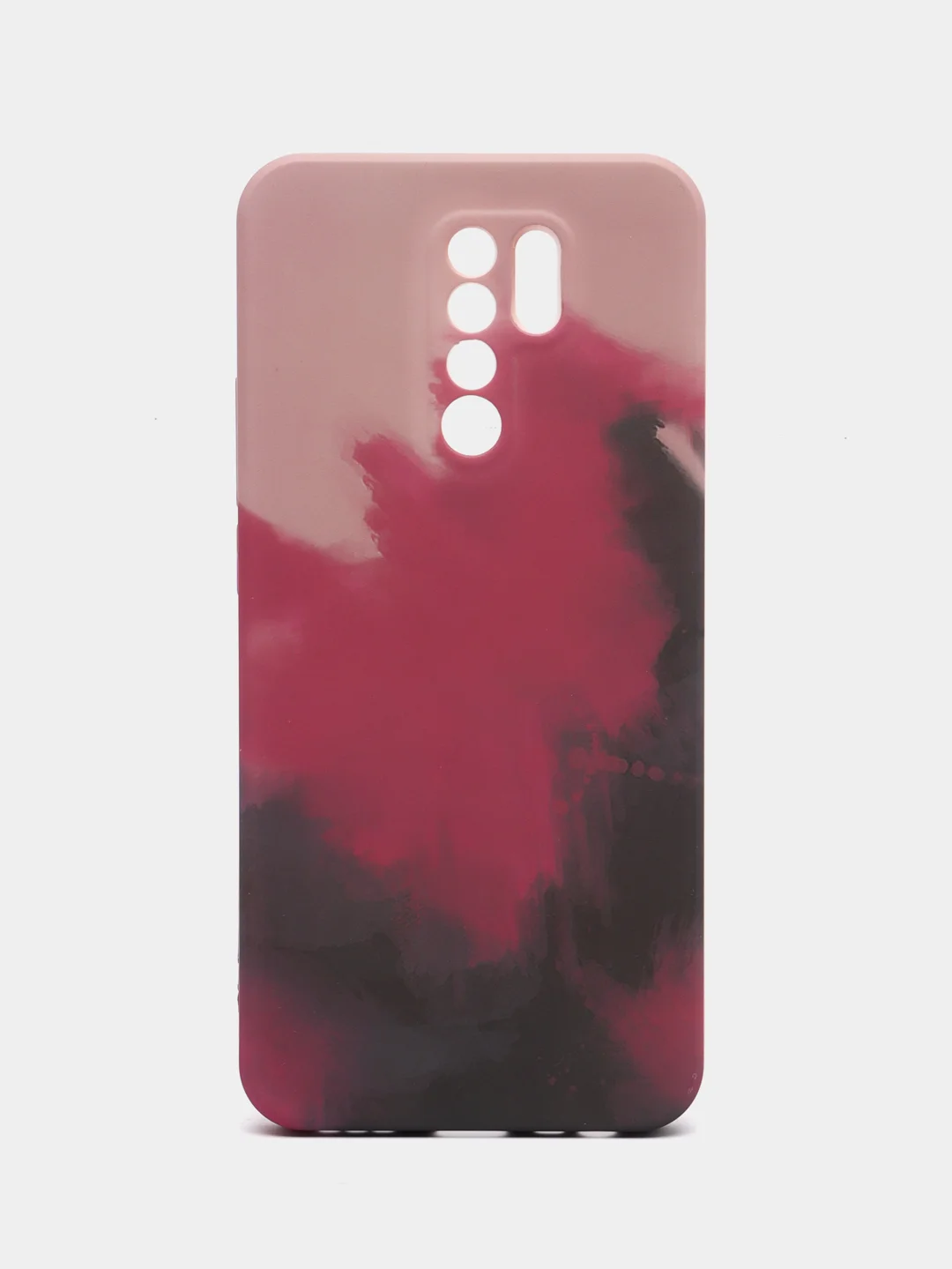 Багровый силиконовый чехол с защитой камеры Xiaomi Redmi Note 11 Pro, 10S, 9T, 9C, 9  с рисунком