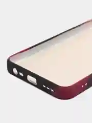 Багровый силиконовый чехол с защитой камеры Xiaomi Redmi Note 11 Pro, 10S, 9T, 9C, 9  с рисунком