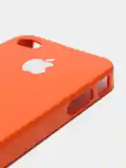 Оранжевый чехол для iPhone 4/4s, пластиковый