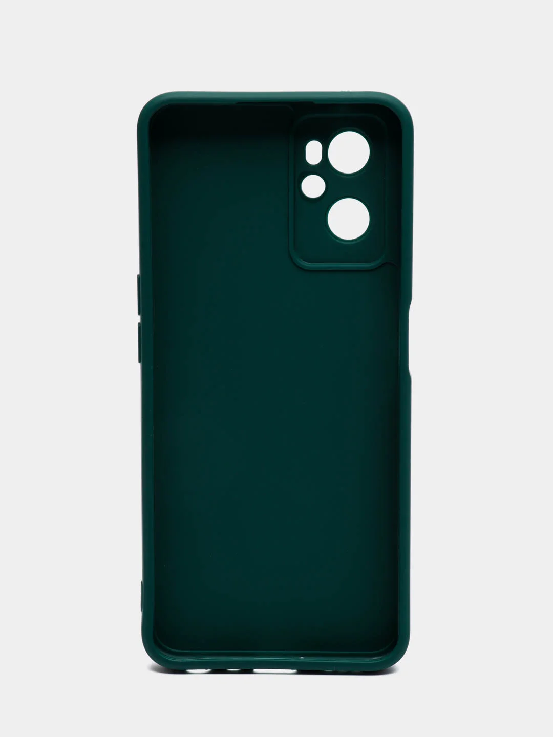 Тёмно-зелёный силиконовый чехол для Realme 9i 4G / Oppo A96, (Реалми 9Ай / Оппо А96), прозрачный
