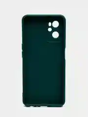 Тёмно-зелёный силиконовый чехол для Realme 9i 4G / Oppo A96, (Реалми 9Ай / Оппо А96), прозрачный