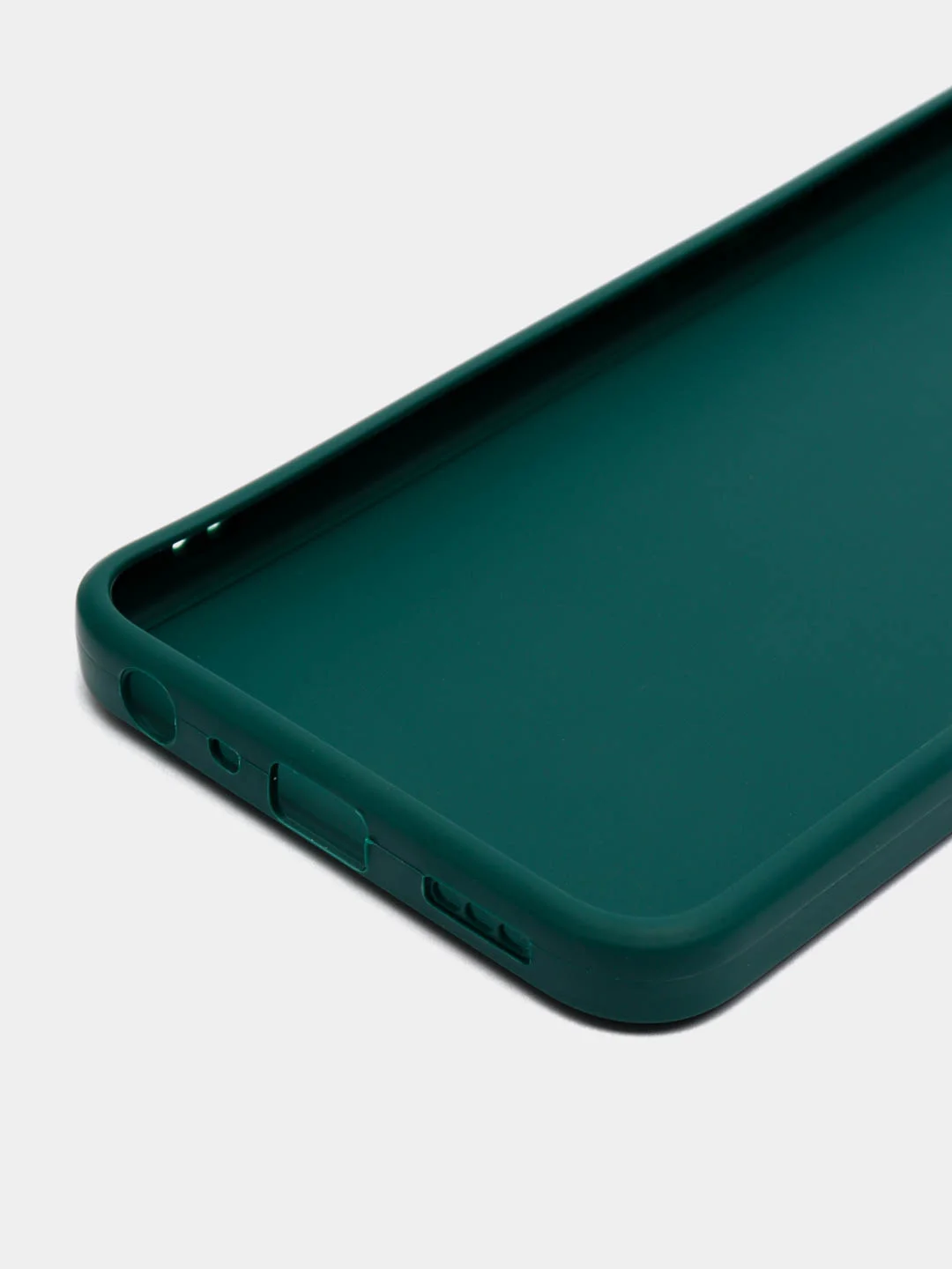 Тёмно-зелёный силиконовый чехол для Realme 9i 4G / Oppo A96, (Реалми 9Ай / Оппо А96), прозрачный