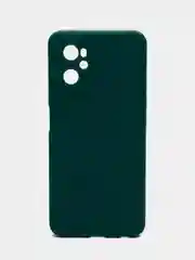 Тёмно-зелёный силиконовый чехол для Realme 9i 4G / Oppo A96, (Реалми 9Ай / Оппо А96), прозрачный