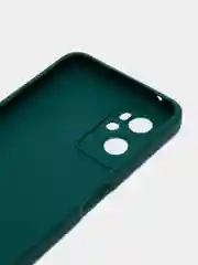 Тёмно-зелёный силиконовый чехол для Realme 9i 4G / Oppo A96, (Реалми 9Ай / Оппо А96), прозрачный