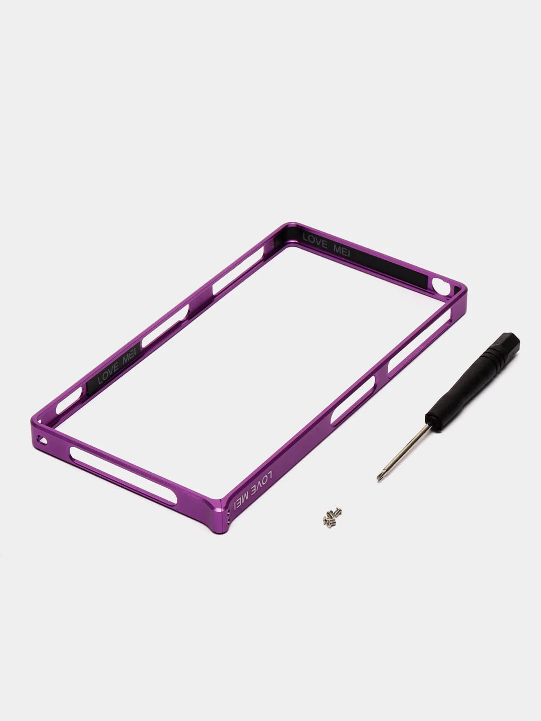 Фиолетовый бампер на Sony Xperia Z1, алюминиевый