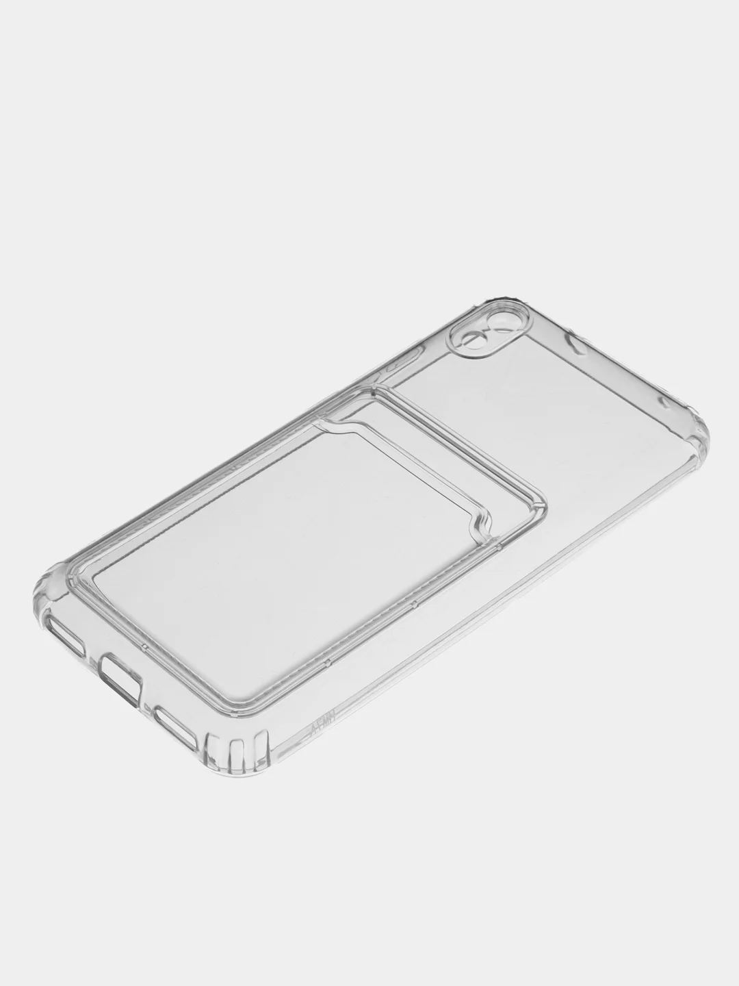 Прозрачный чехол для Xiaomi Redmi 7A, с карманом для карт, прозрачный, силиконовый