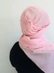 Бежевый меланж платок мусульманский