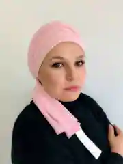Бежевый меланж платок мусульманский