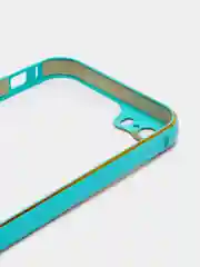 Голубой бампер пластиковый для iPhone 5/5s