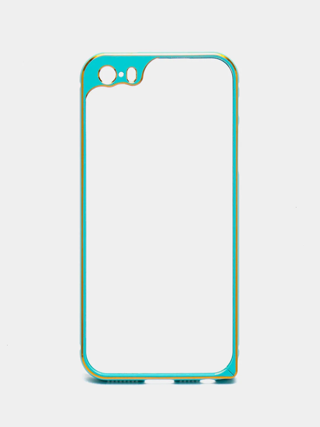 Голубой бампер пластиковый для iPhone 5/5s