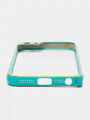 Голубой бампер пластиковый для iPhone 5/5s