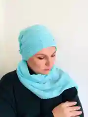 Лазурный платок мусульманский