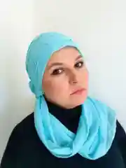 Лазурный платок мусульманский