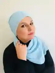 Голубой платок мусульманский