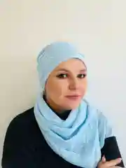 Голубой платок мусульманский