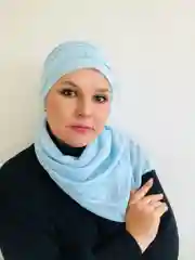 Голубой платок мусульманский