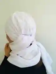 Белый платок мусульманский