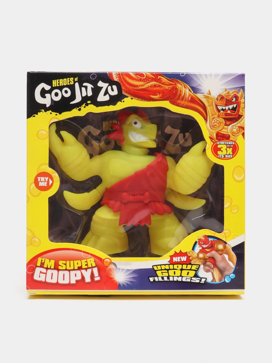 Серый металлик тянущаяся фигурка Гуджитсу GooJitZu