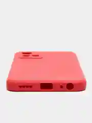 Коралловый силиконовый чехол для Vivo V21 4G, 5G, V21S 5G (Виво В21 4Г, 5Г, В21С 5Г)), прозрачный