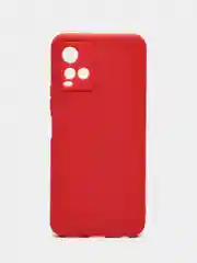 Коралловый силиконовый чехол для Vivo V21 4G, 5G, V21S 5G (Виво В21 4Г, 5Г, В21С 5Г)), прозрачный