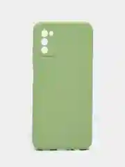 Зеленый чехол Samsung Galaxy A03s (Самсунг Гелакси А03С) силиконовый