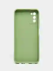 Зеленый чехол Samsung Galaxy A03s (Самсунг Гелакси А03С) силиконовый