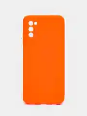 Оранжевый чехол Samsung Galaxy A03s (Самсунг Гелакси А03С) силиконовый
