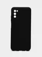 Черный чехол Samsung Galaxy A03s (Самсунг Гелакси А03С) силиконовый