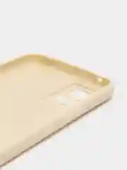 Молочный силиконовый чехол для Vivo V21e (Виво В21Е) с защитой камеры